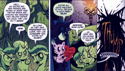 From Issue #3 of IDW's Friendship is Magic comic book.